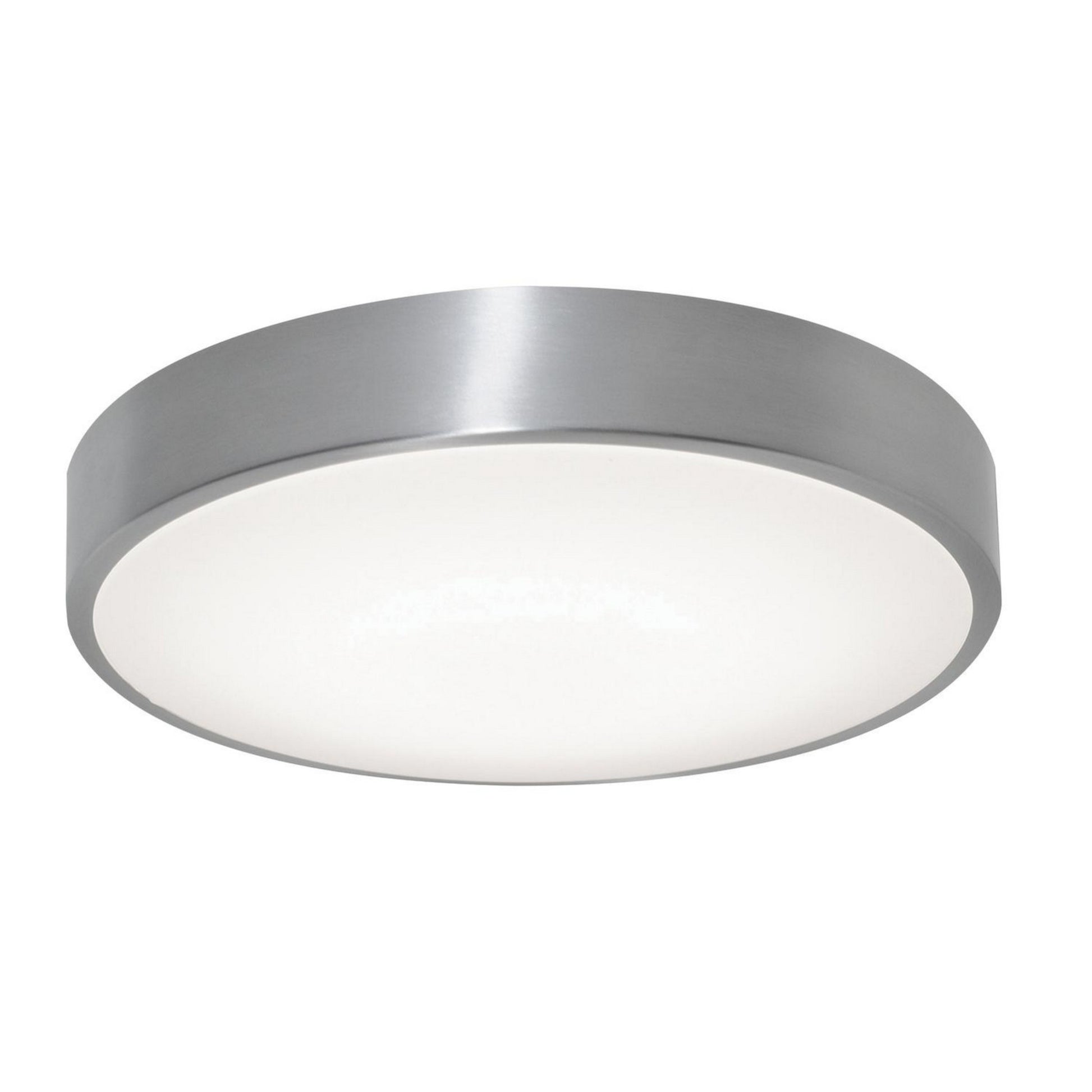 Octavia 19" LED Flush Mount, Brushed Aluminum Finish, Battery Backup - Bees Lighting
