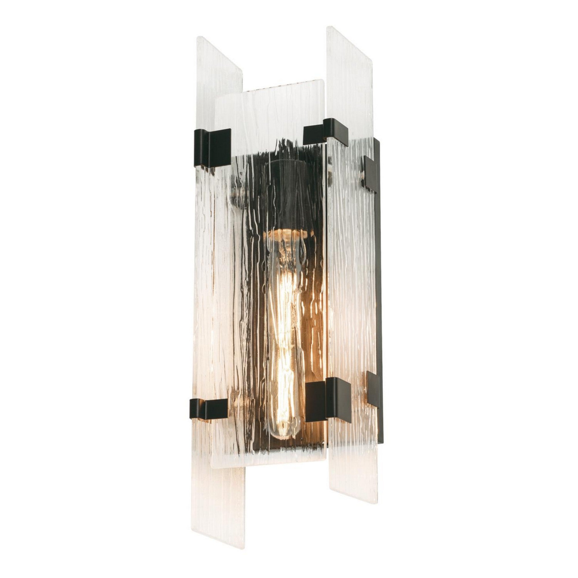 Pioneer 16" Wall Sconce, Black Finish - Bees Lighting