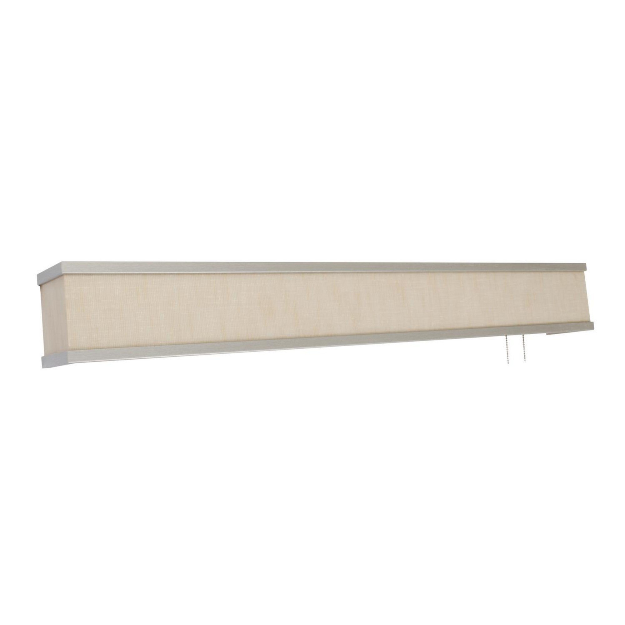 Randolph 38" LED Overbed Light, Jute Satin Nickel Finish - Bees Lighting