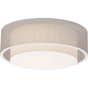 Sanibel 16" LED Flush Mount, Jute Finish - Bees Lighting