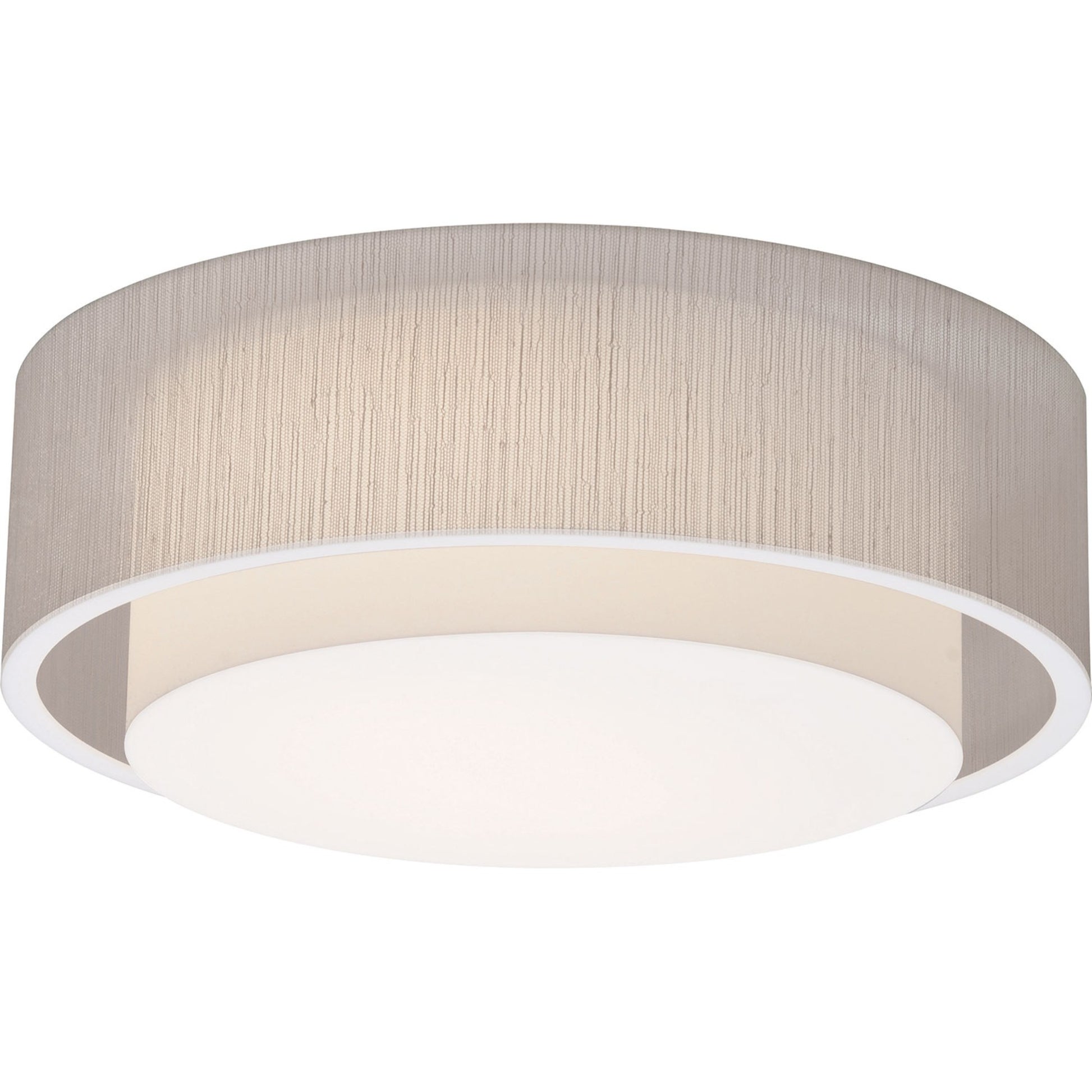 Sanibel 16" LED Flush Mount, Jute Finish - Bees Lighting