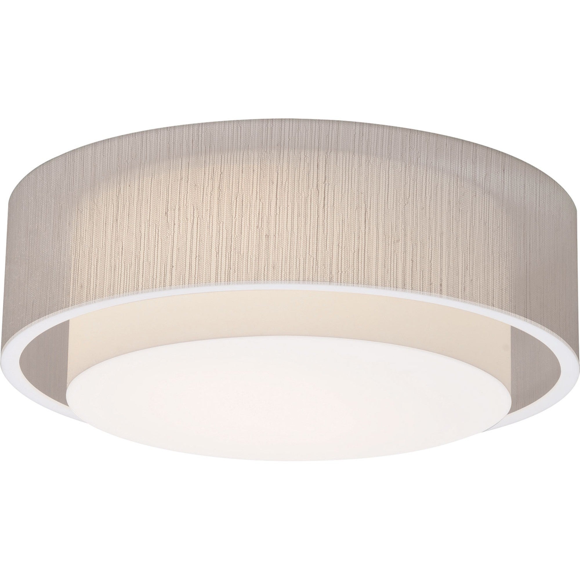 Sanibel 16" LED Flush Mount, Jute Finish - Bees Lighting