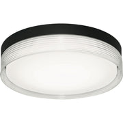 Tribeca 16" LED Flush Mount, Black Finish - Bees Lighting