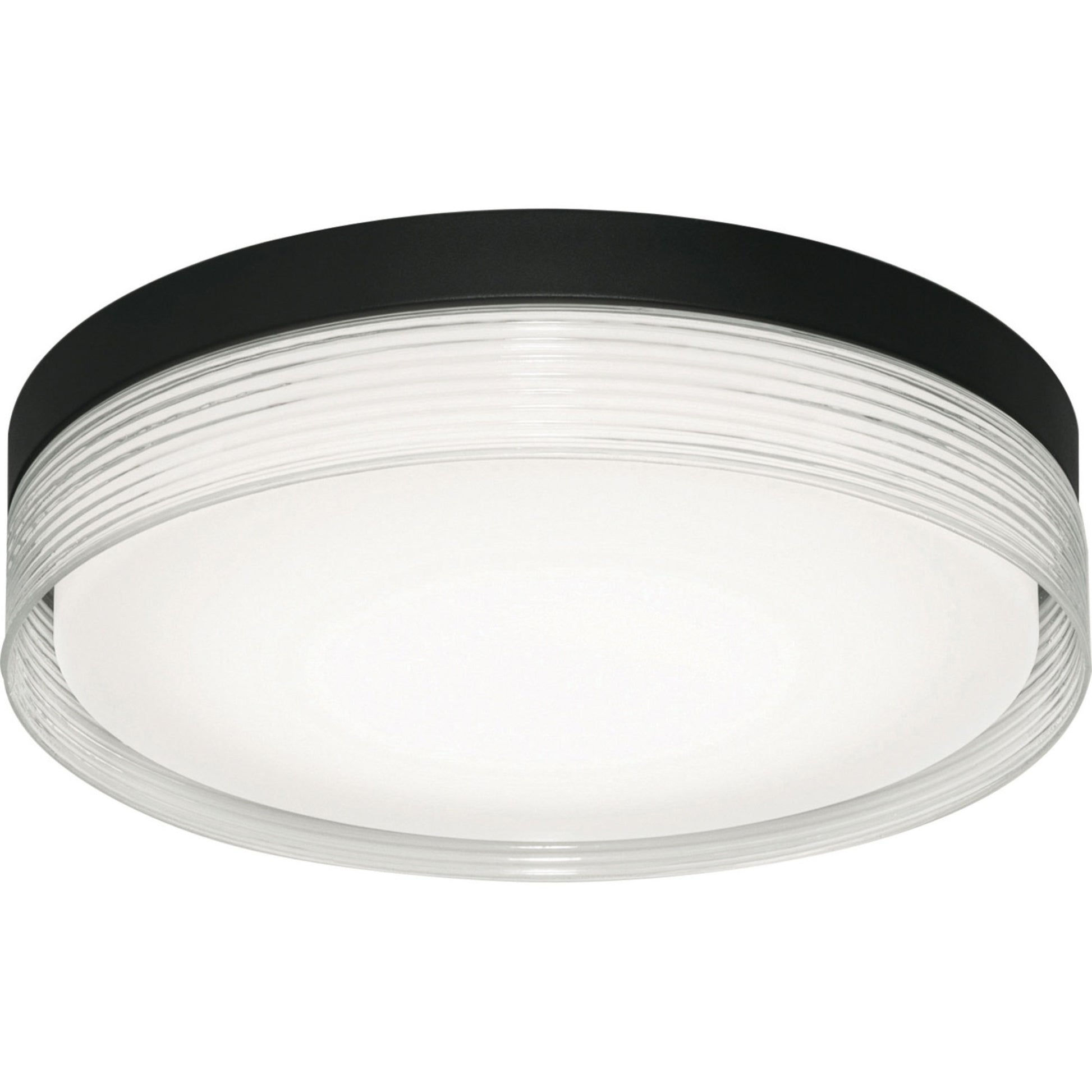 Tribeca 16" LED Flush Mount, Black Finish - Bees Lighting