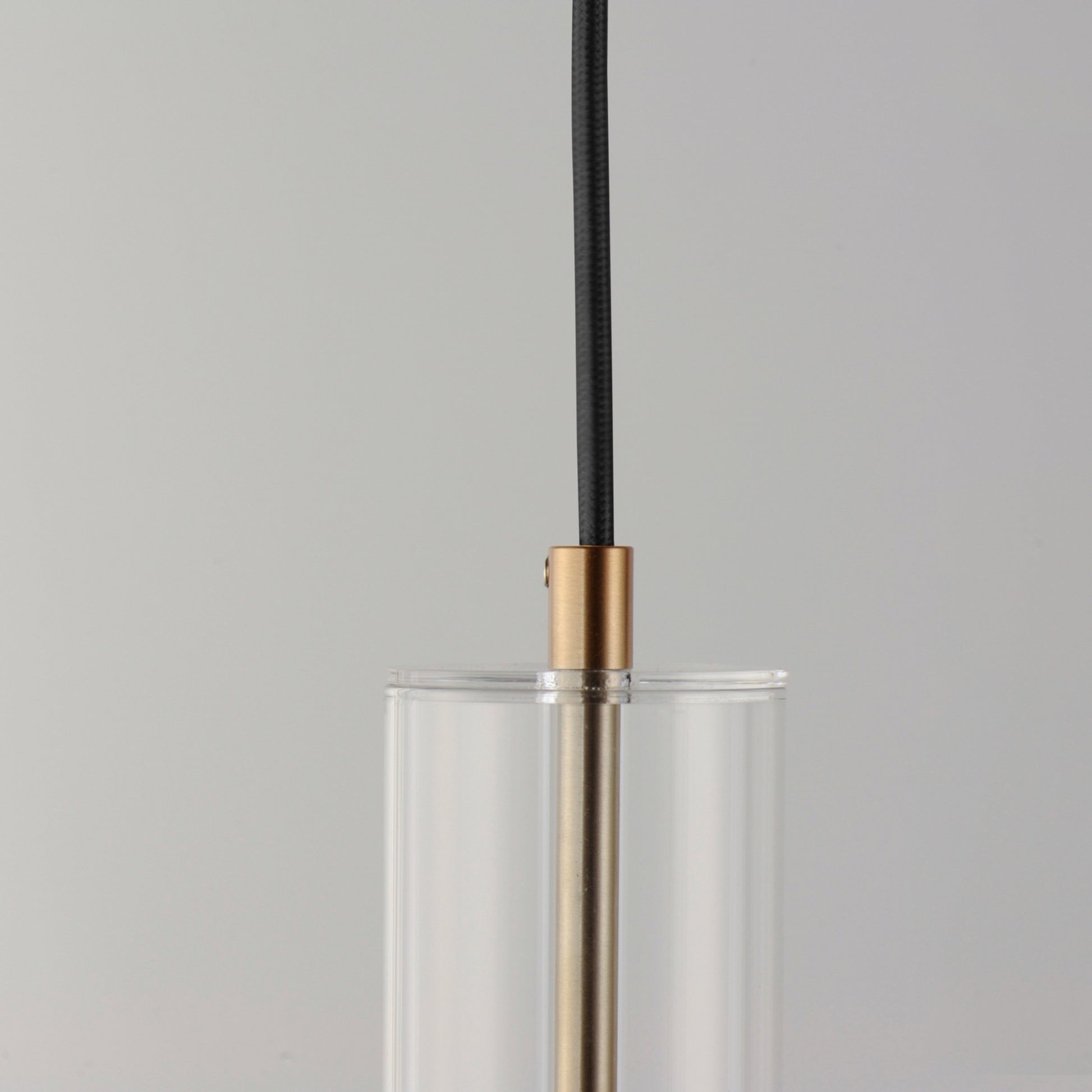 Torch 28" 4-Light Linear LED Pendant, Satin Brass Finish - Bees Lighting