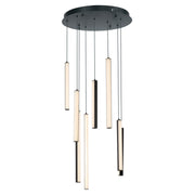 Hover 18" 8-Light LED Pendant, Black Finish - Bees Lighting