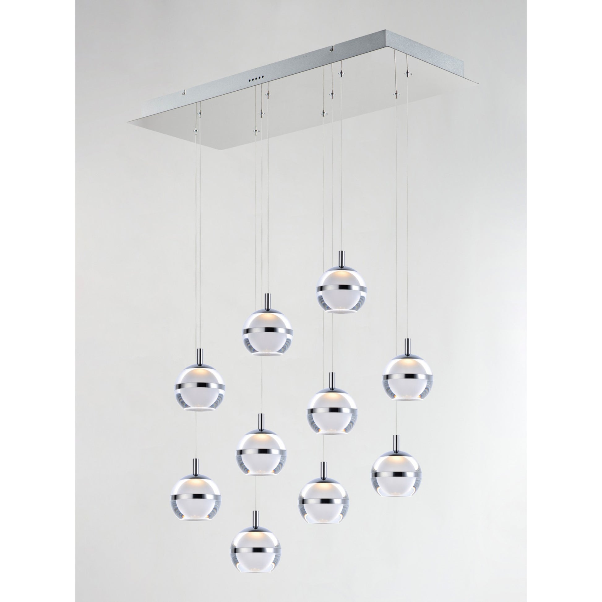 Swank LED 10-Light Linear Pendant - Bees Lighting