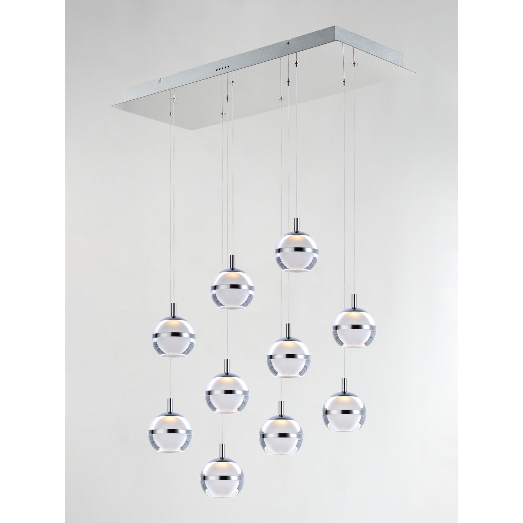 Swank LED 10-Light Linear Pendant - Bees Lighting