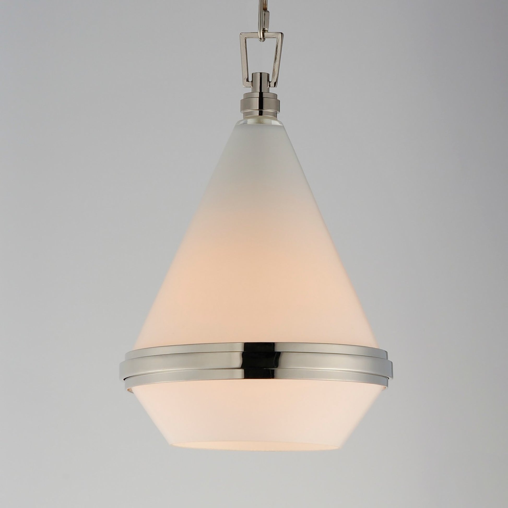 Giza 10" Mini Pendant, Polished Nickel Finish - Bees Lighting