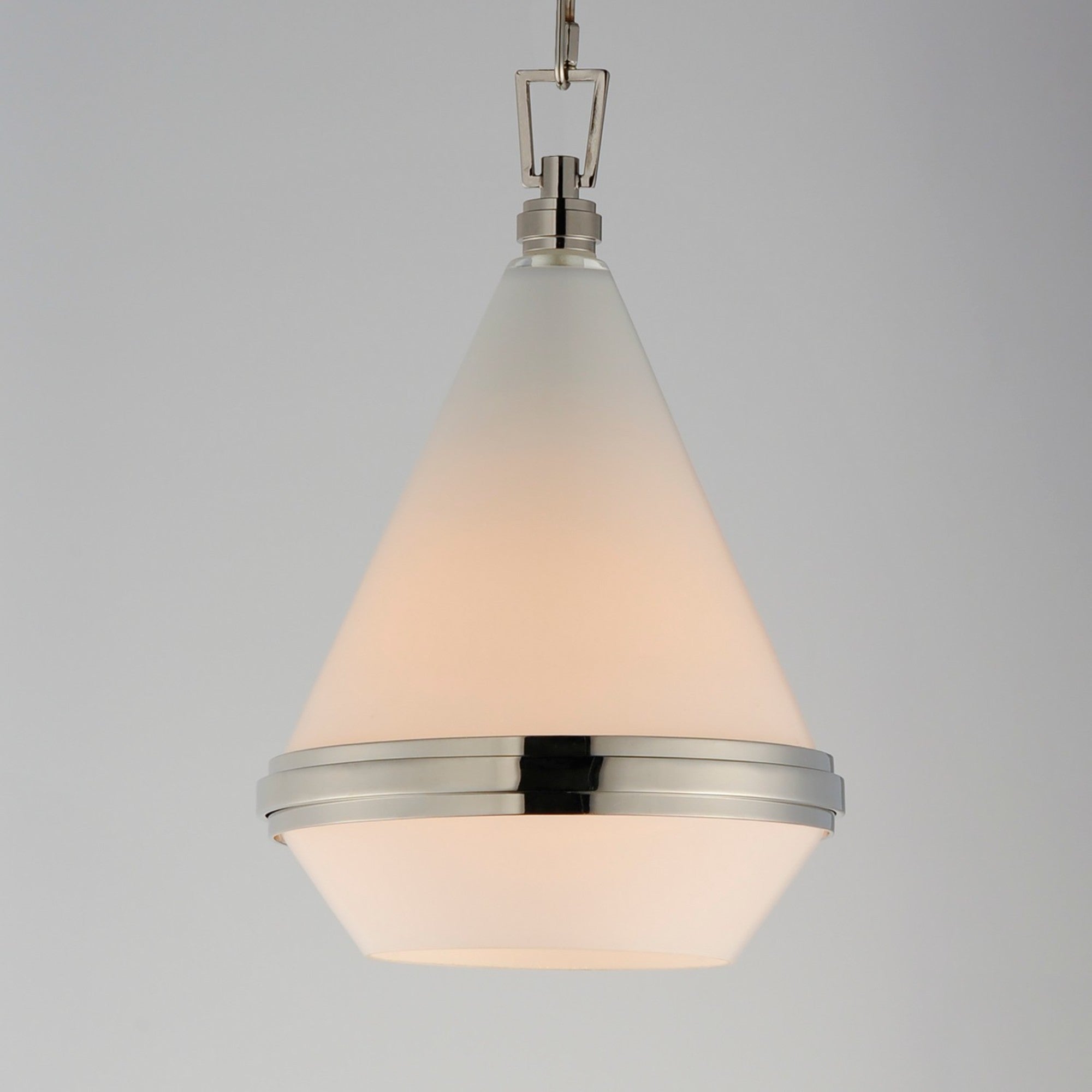 Giza 10" Mini Pendant, Polished Nickel Finish