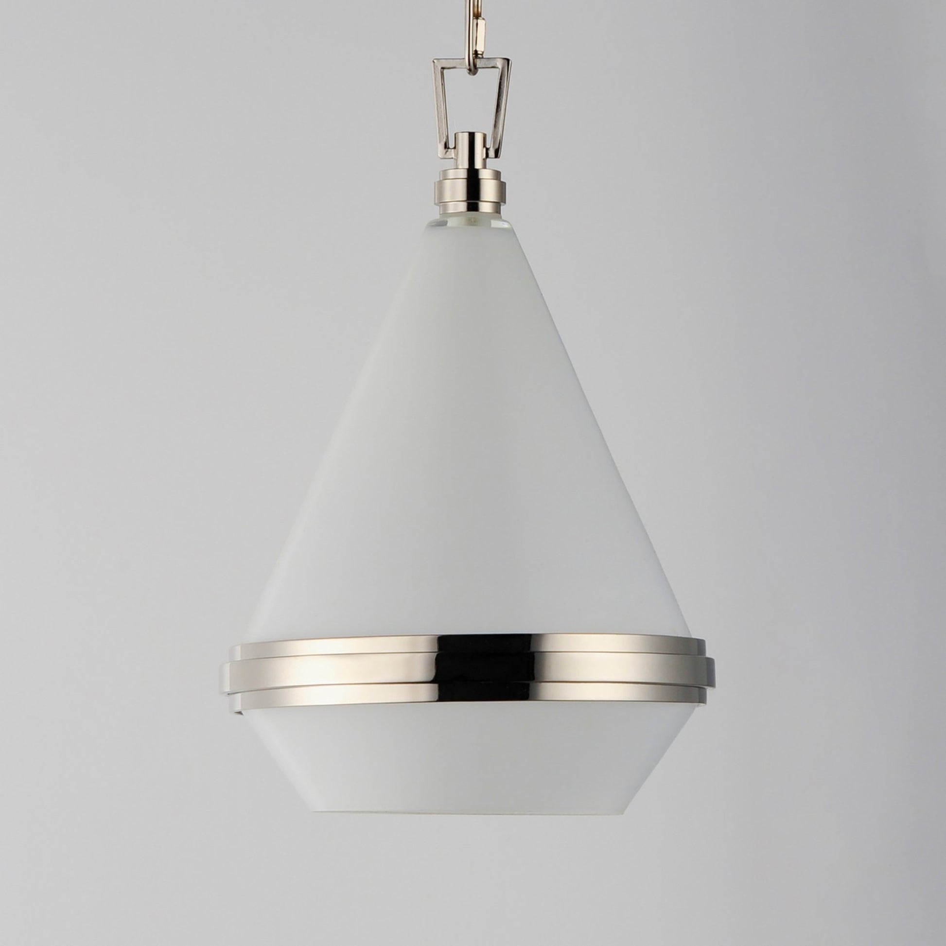 Giza 10" Mini Pendant, Polished Nickel Finish - Bees Lighting