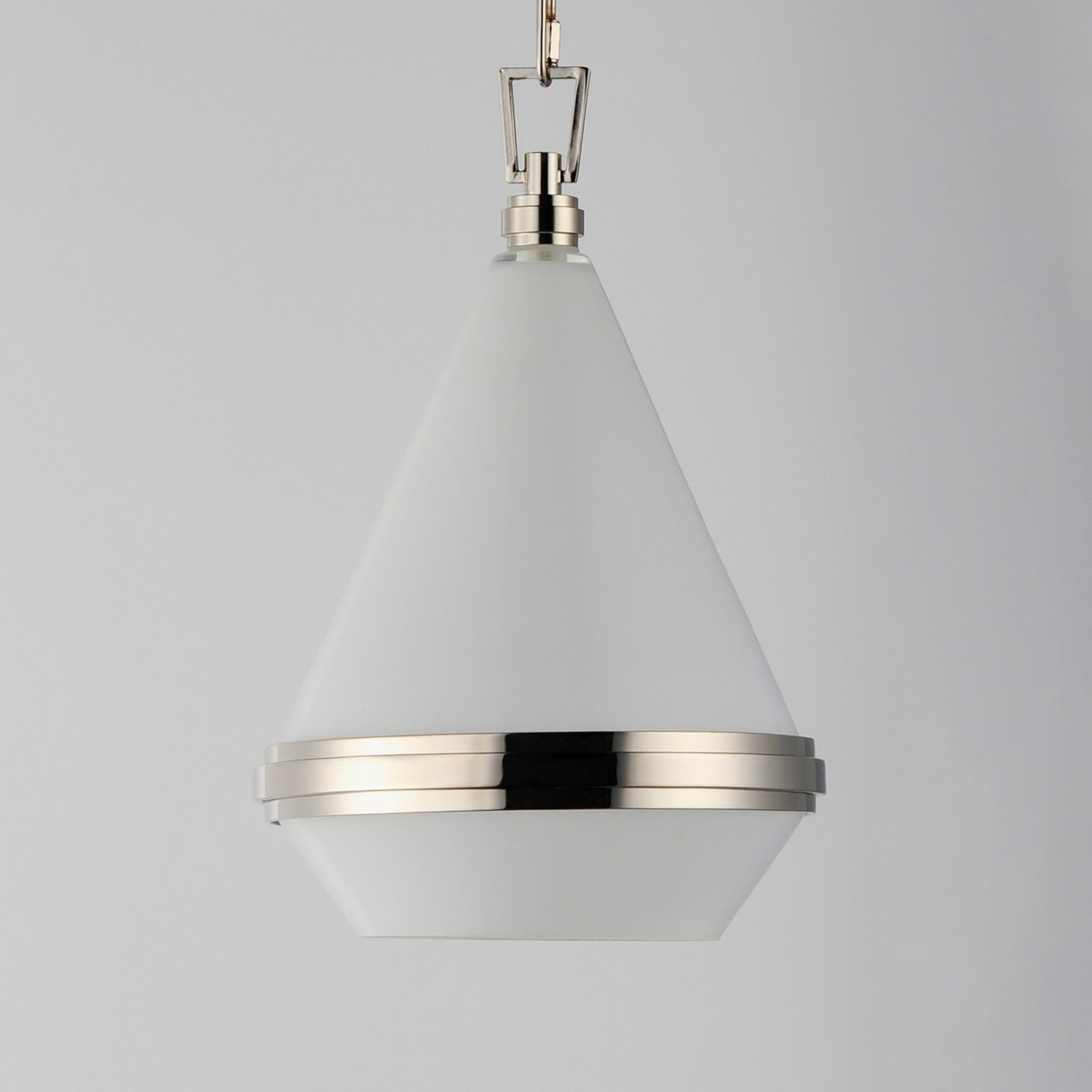 Giza 10" Mini Pendant, Polished Nickel Finish - Bees Lighting