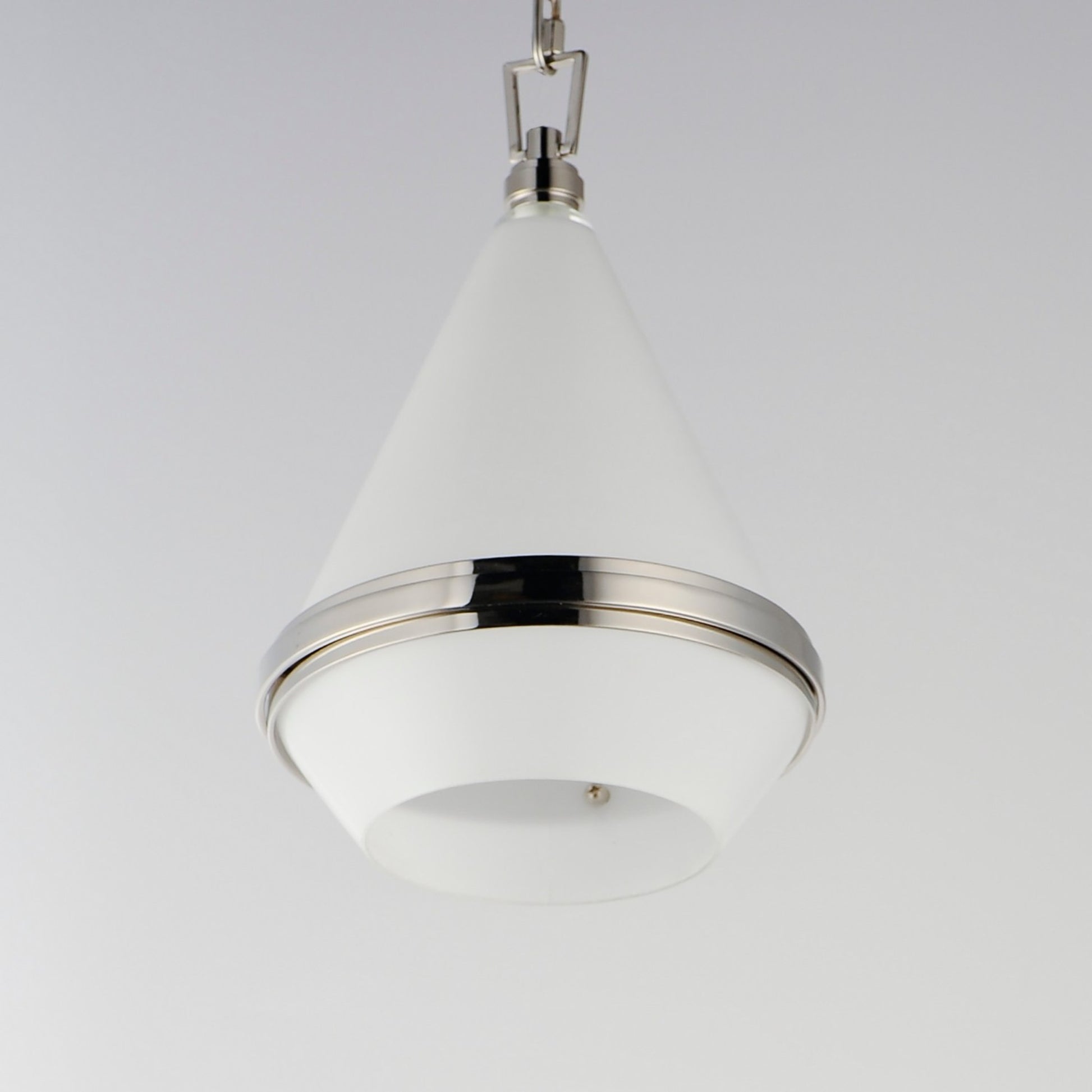 Giza 10" Mini Pendant, Polished Nickel Finish - Bees Lighting