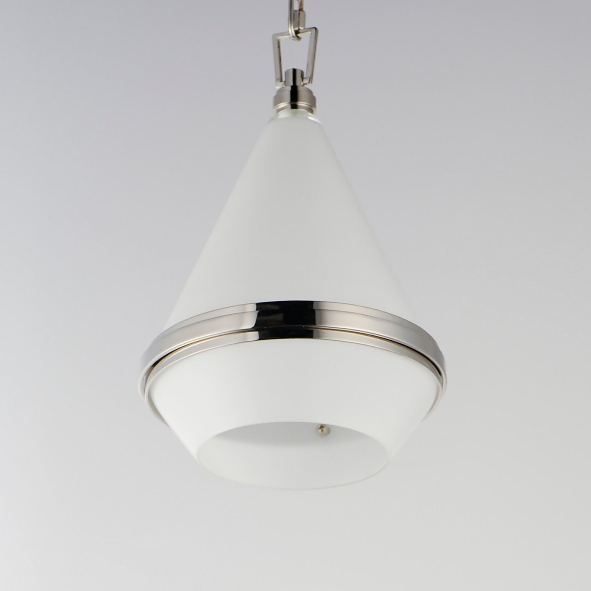 Giza 10" Mini Pendant, Polished Nickel Finish - Bees Lighting
