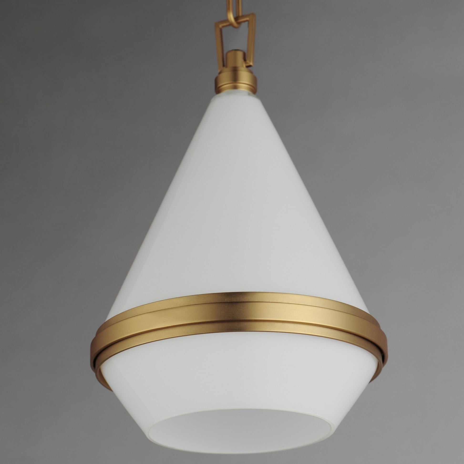 Giza 10" Mini Pendant, Satin Brass Finish - Bees Lighting