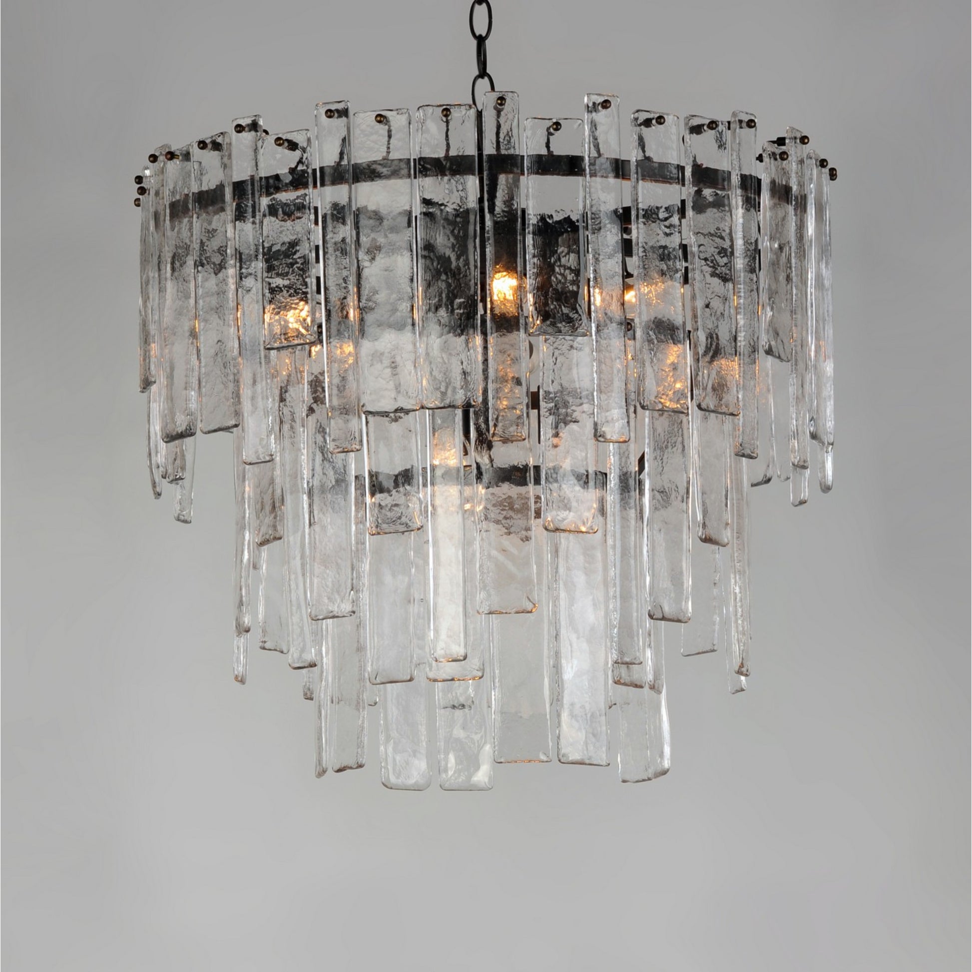 Warren 24" 9-Light Pendant, Dark Bronze Finish - Bees Lighting