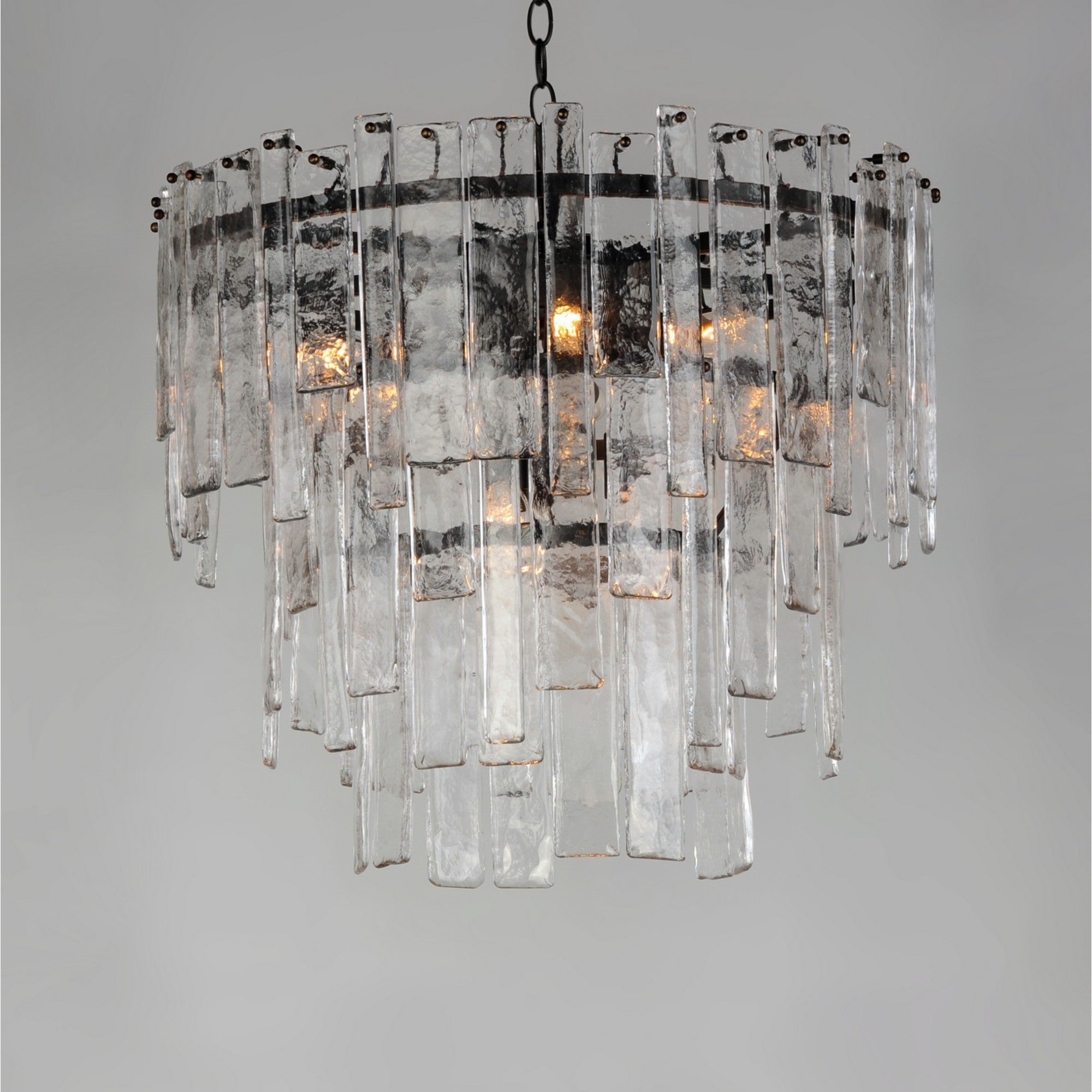 Warren 24" 9-Light Pendant, Dark Bronze Finish - Bees Lighting
