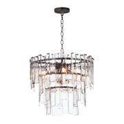 Warren 24" 9-Light Pendant, Dark Bronze Finish - Bees Lighting