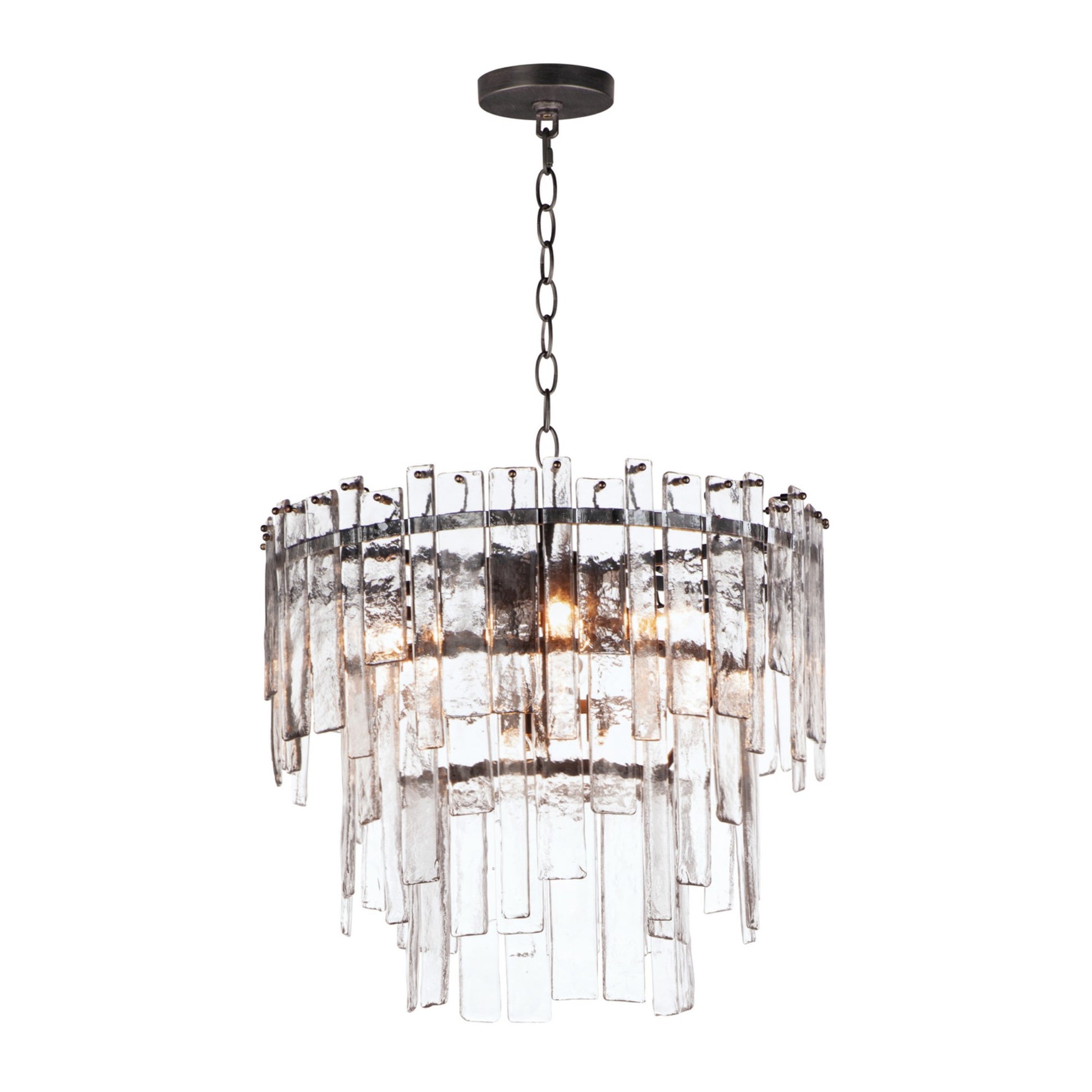 Warren 24" 9-Light Pendant, Dark Bronze Finish - Bees Lighting