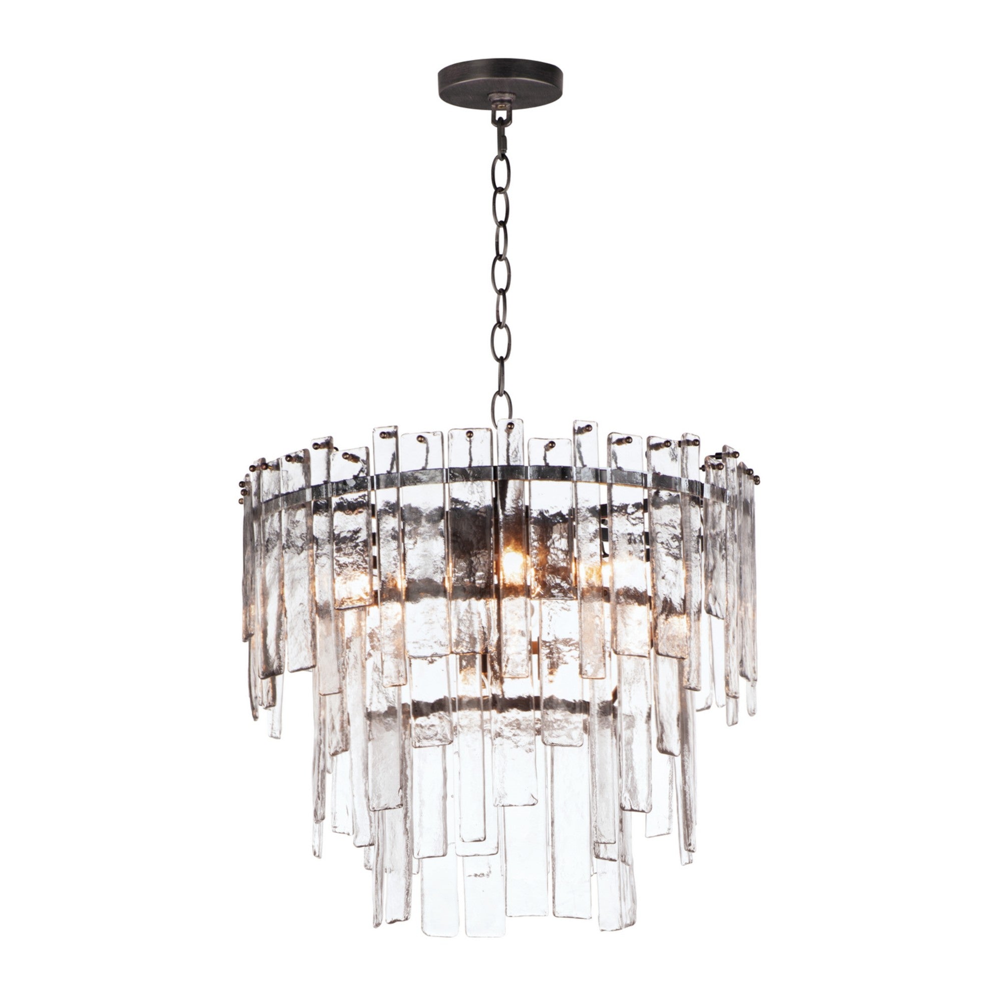 Warren 24" 9-Light Pendant, Dark Bronze Finish