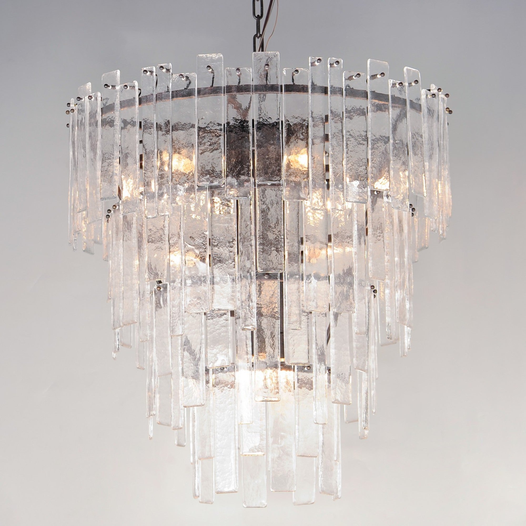Warren 32" 12 Light Pendant, Dark Bronze Finish - Bees Lighting