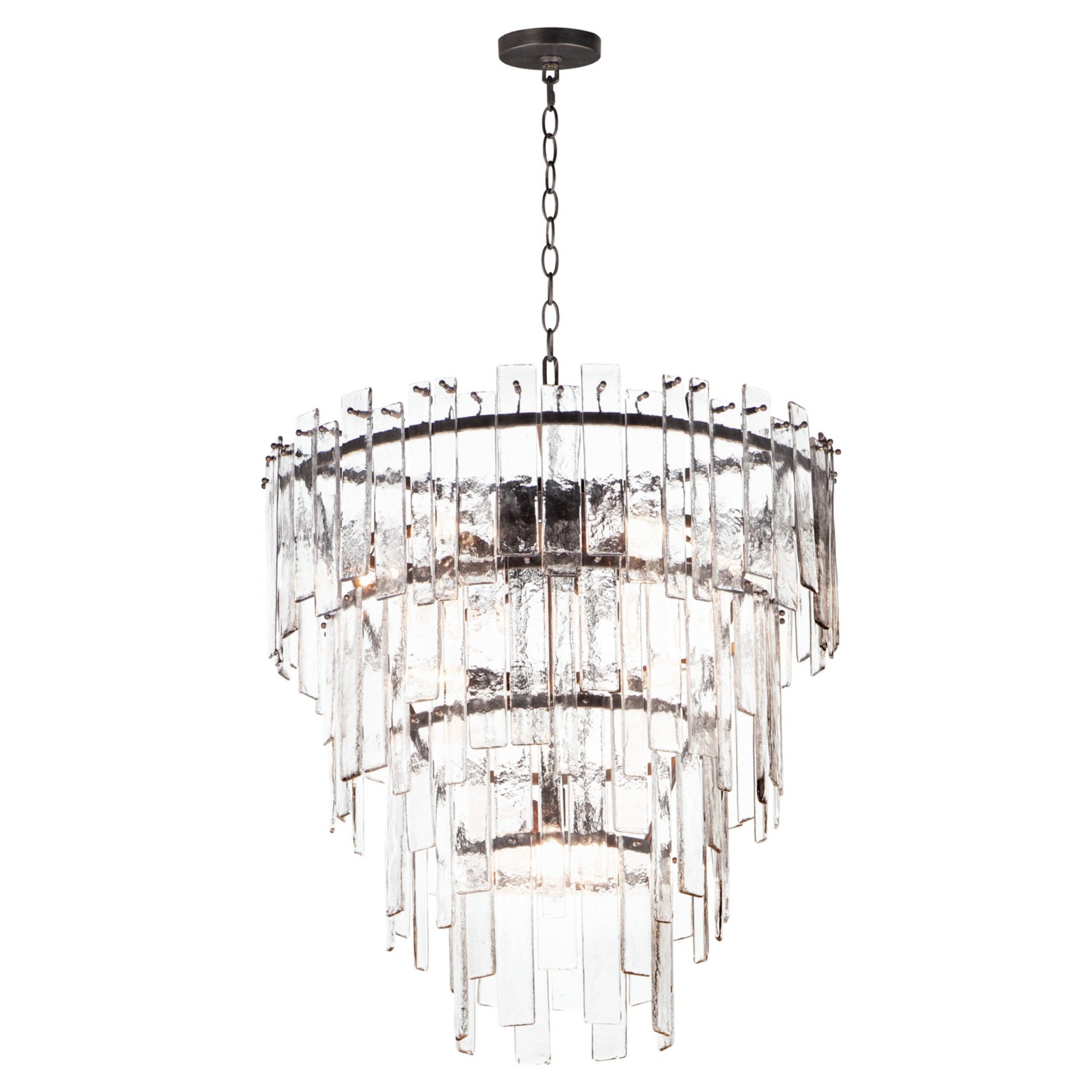 Warren 32" 12 Light Pendant, Dark Bronze Finish - Bees Lighting