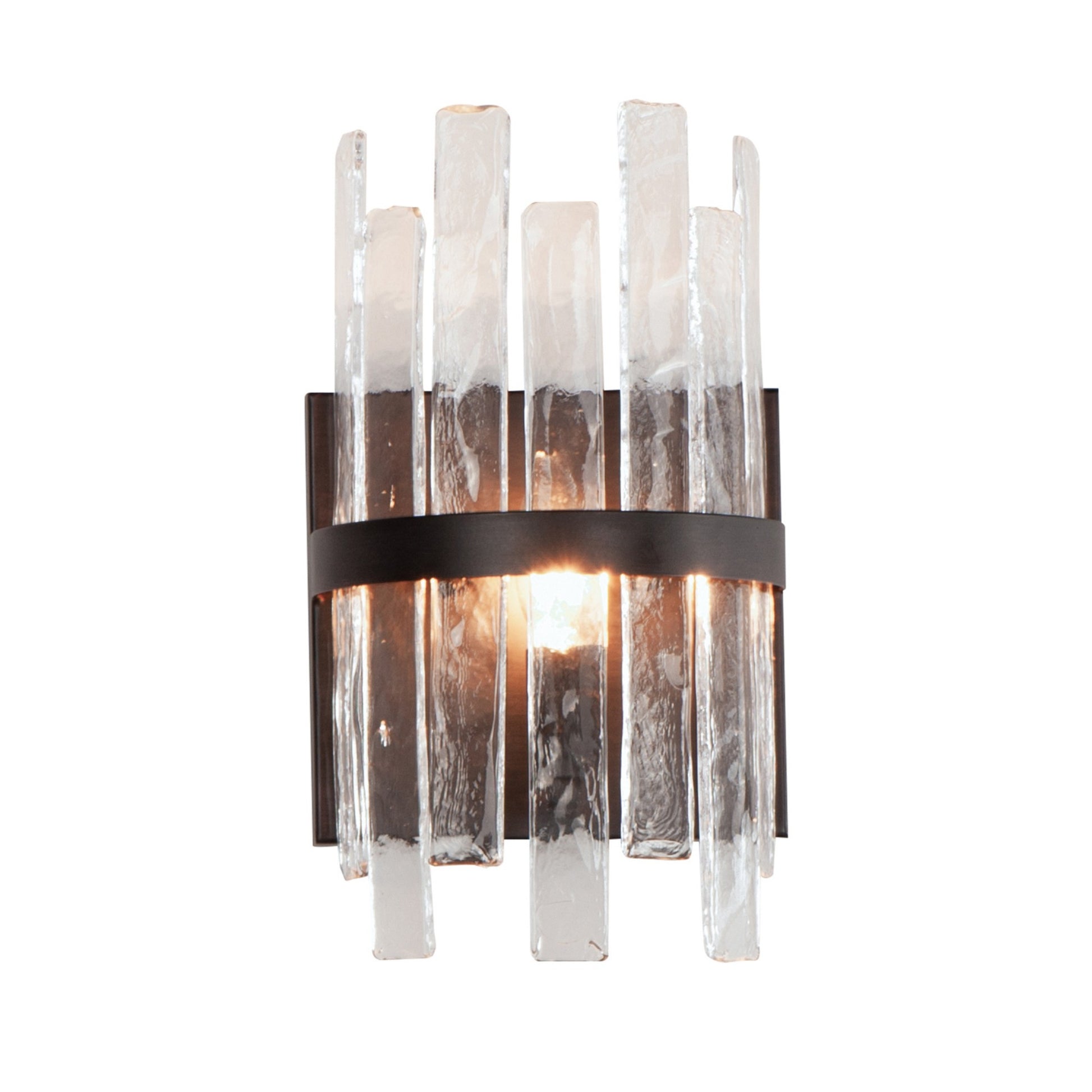 Warren 12" Wall Sconce, Dark Bronze Finish - Bees Lighting