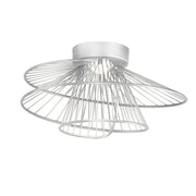 Zeta 20" LED Flush Mount, Matte White Finish - Bees Lighting