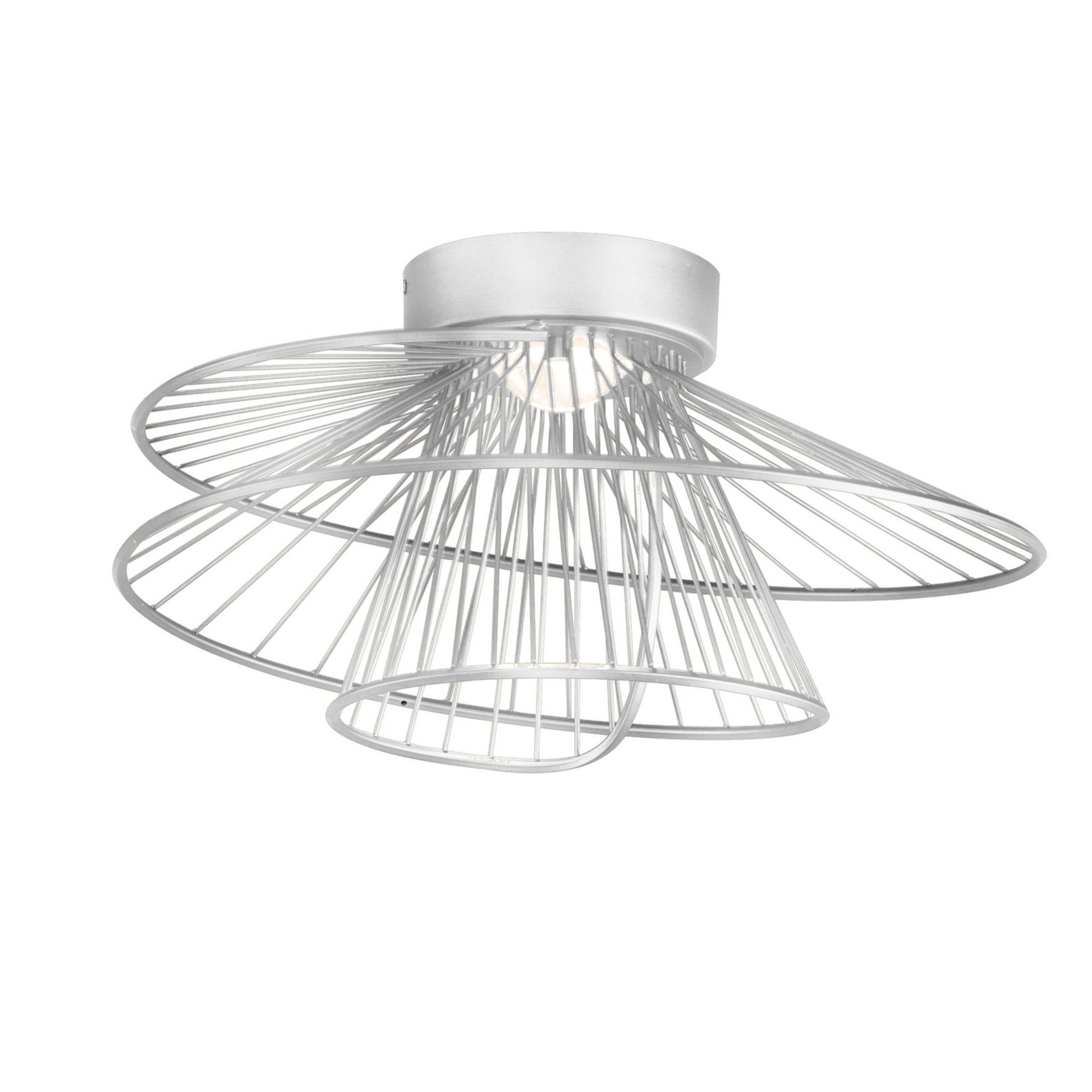 Zeta 20" LED Flush Mount, Matte White Finish - Bees Lighting