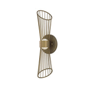 Zeta 16" LED Wall Sconce, Natural Aged Brass Finish - Bees Lighting