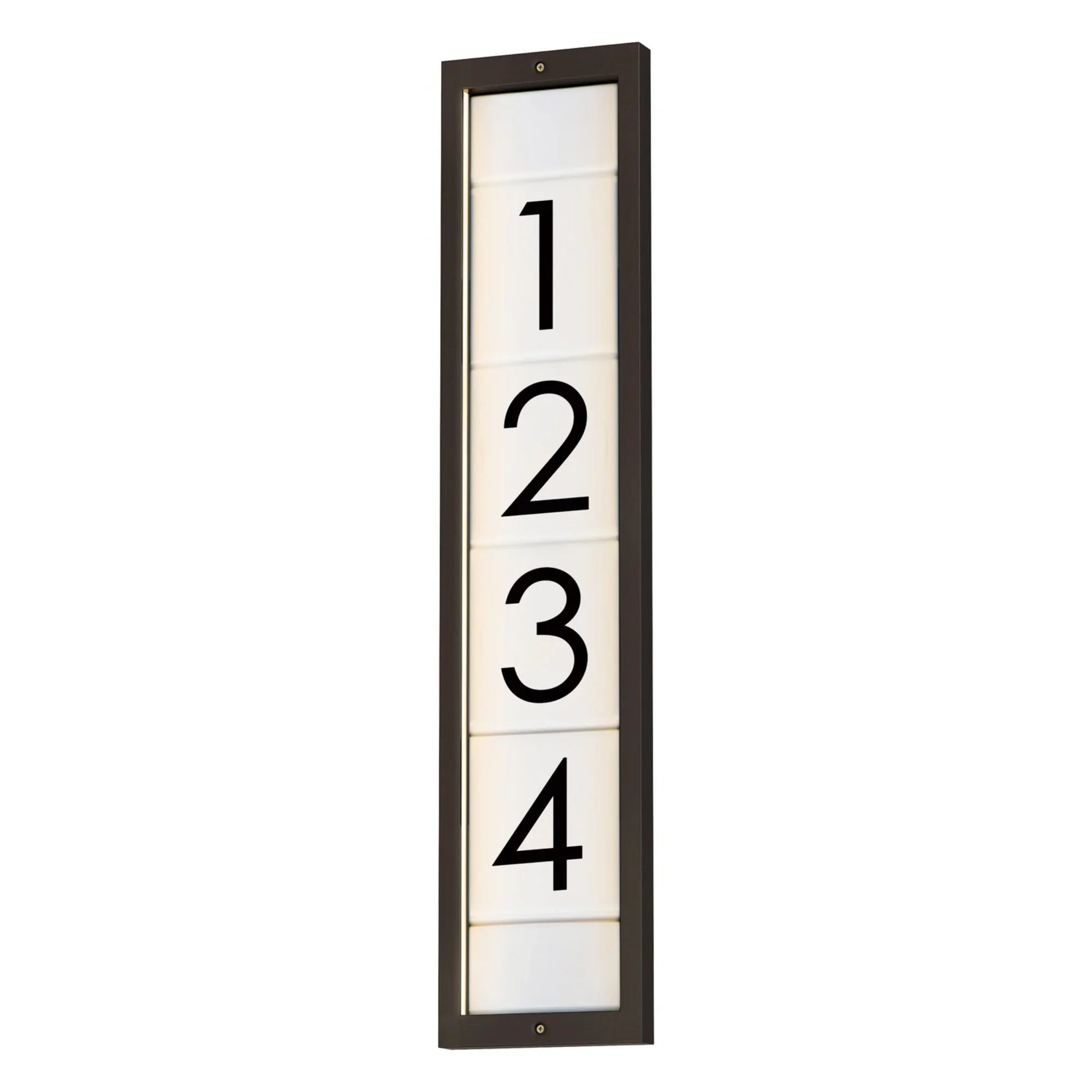 Address 25" LED Address Frame, Bronze Finish, Classic - Bees Lighting