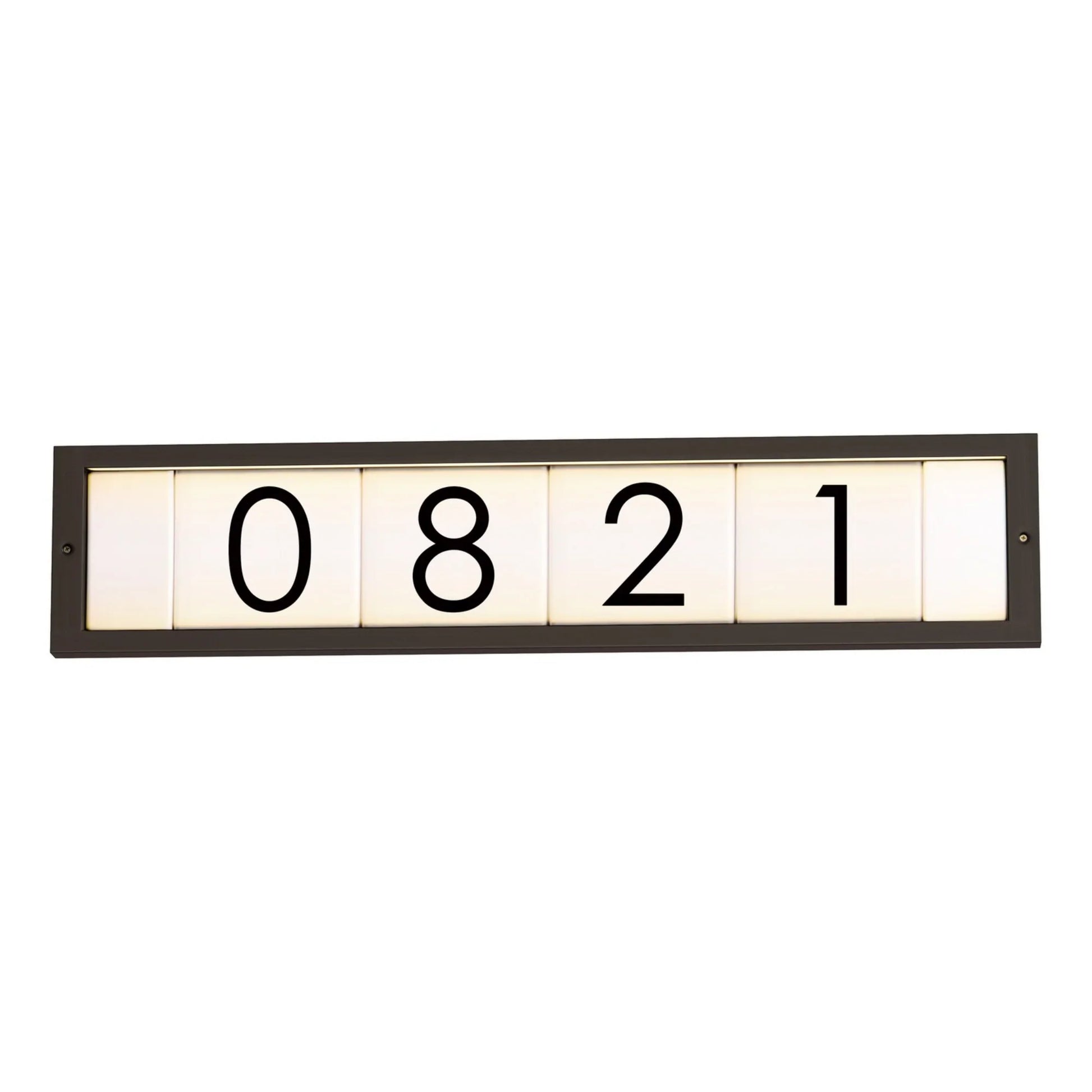 Address 25" LED Address Frame, Bronze Finish, Classic - Bees Lighting