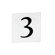 4" Square Address Tile Numbers - Bees Lighting