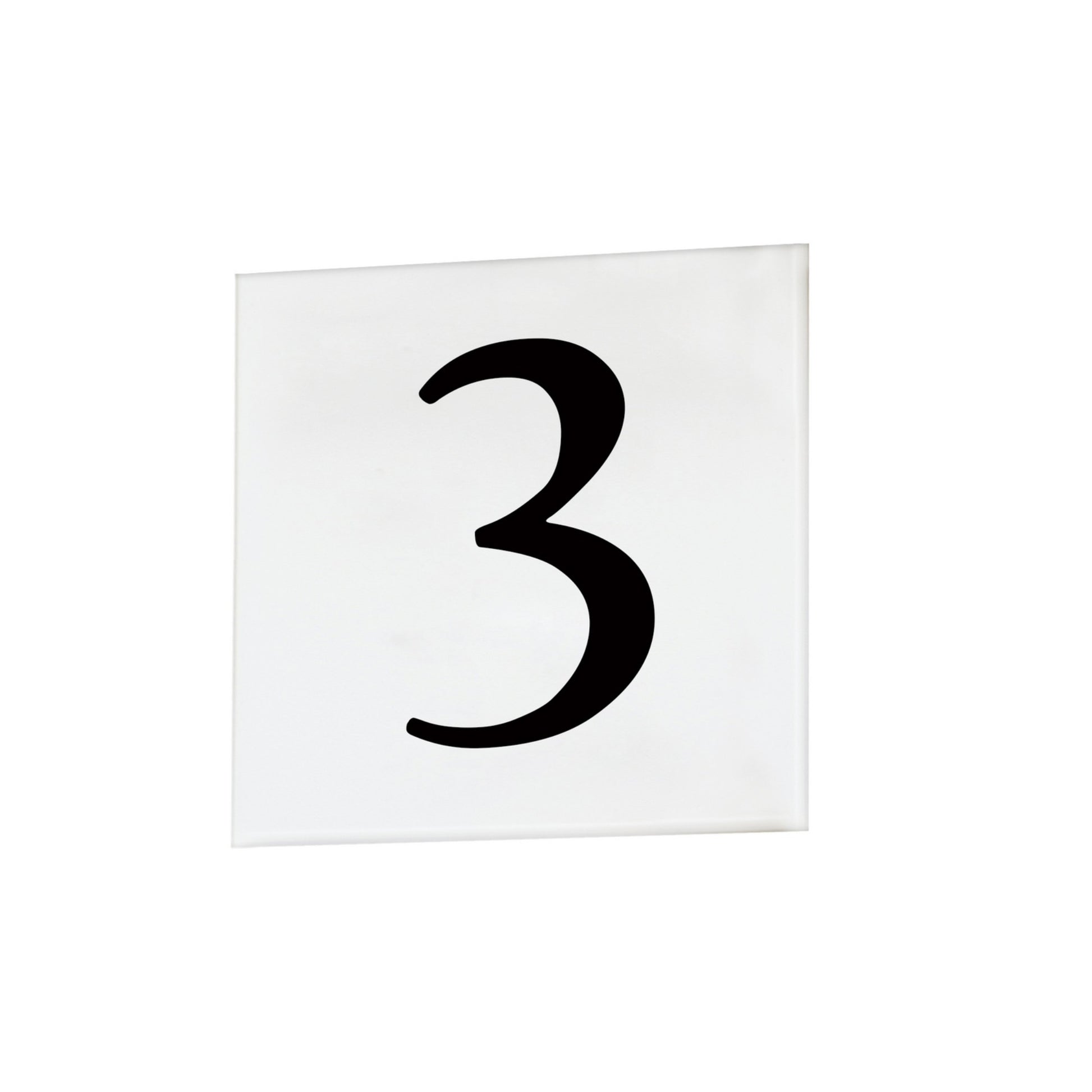 4" Square Address Tile Numbers - Bees Lighting