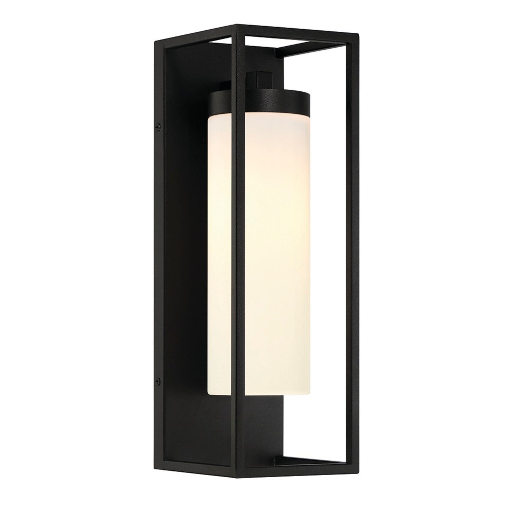 Ren 17" Outdoor Wall Sconce, Black Finish