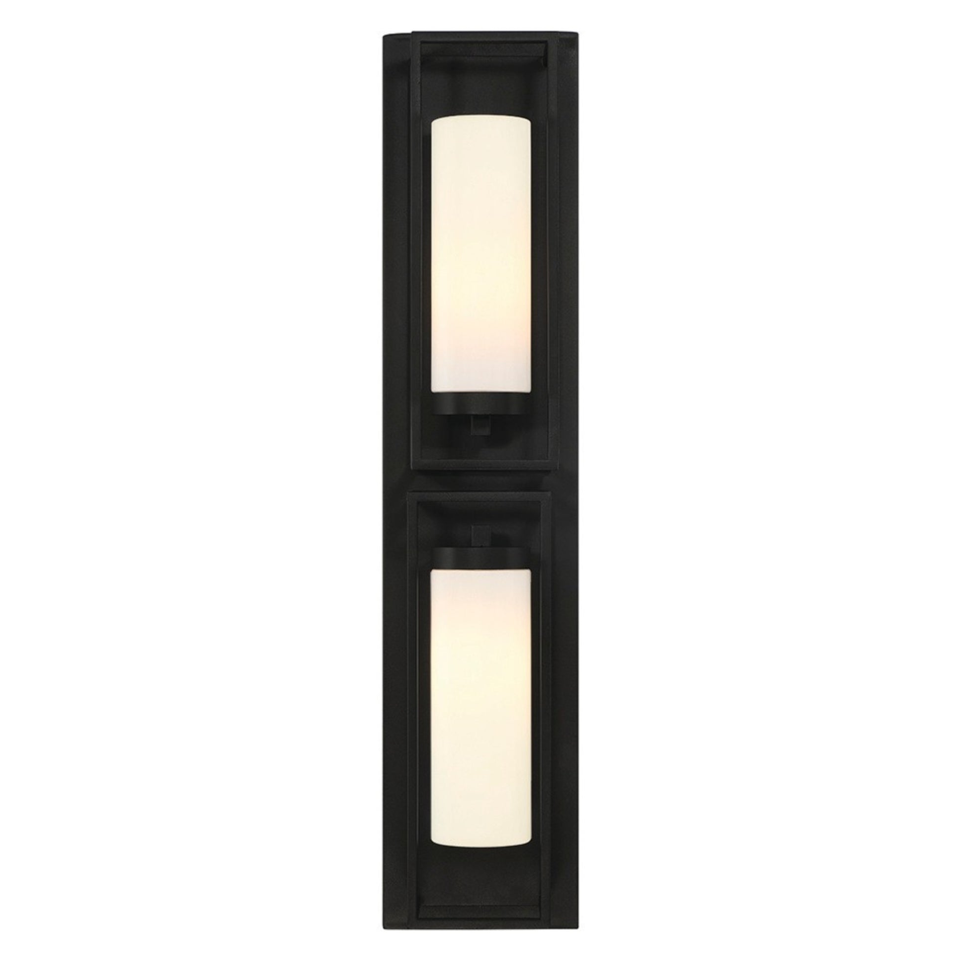 Ren 2-Light 36" Outdoor Wall Sconce, Black Finish - Bees Lighting