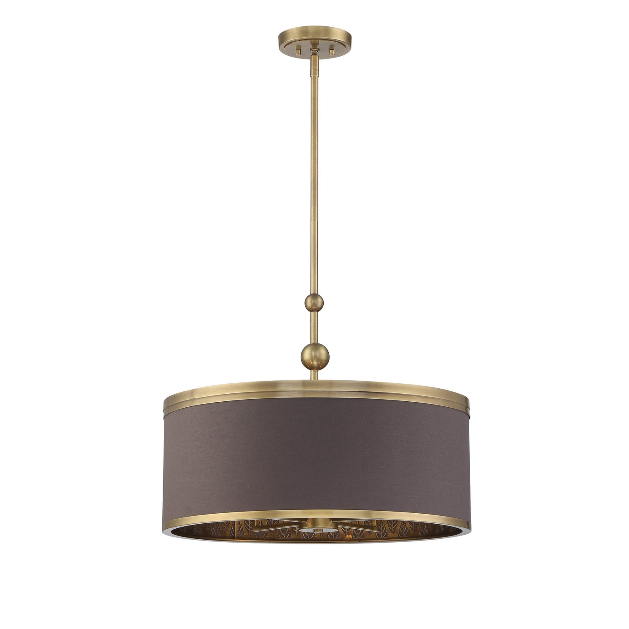 Splendour 24" 5-Light Pendant, Aged Antique Brass Finish - Bees Lighting