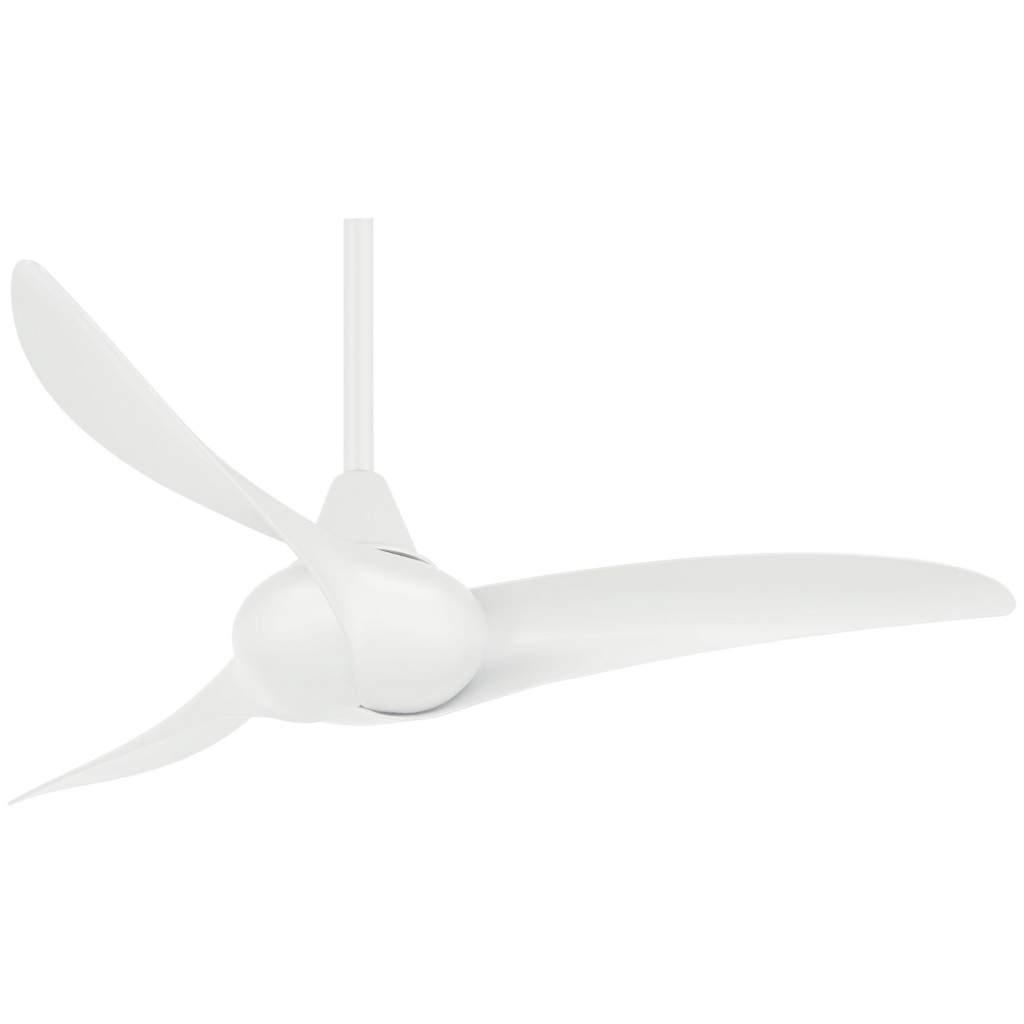 Wave 44" White Indoor Ceiling Fan with Remote