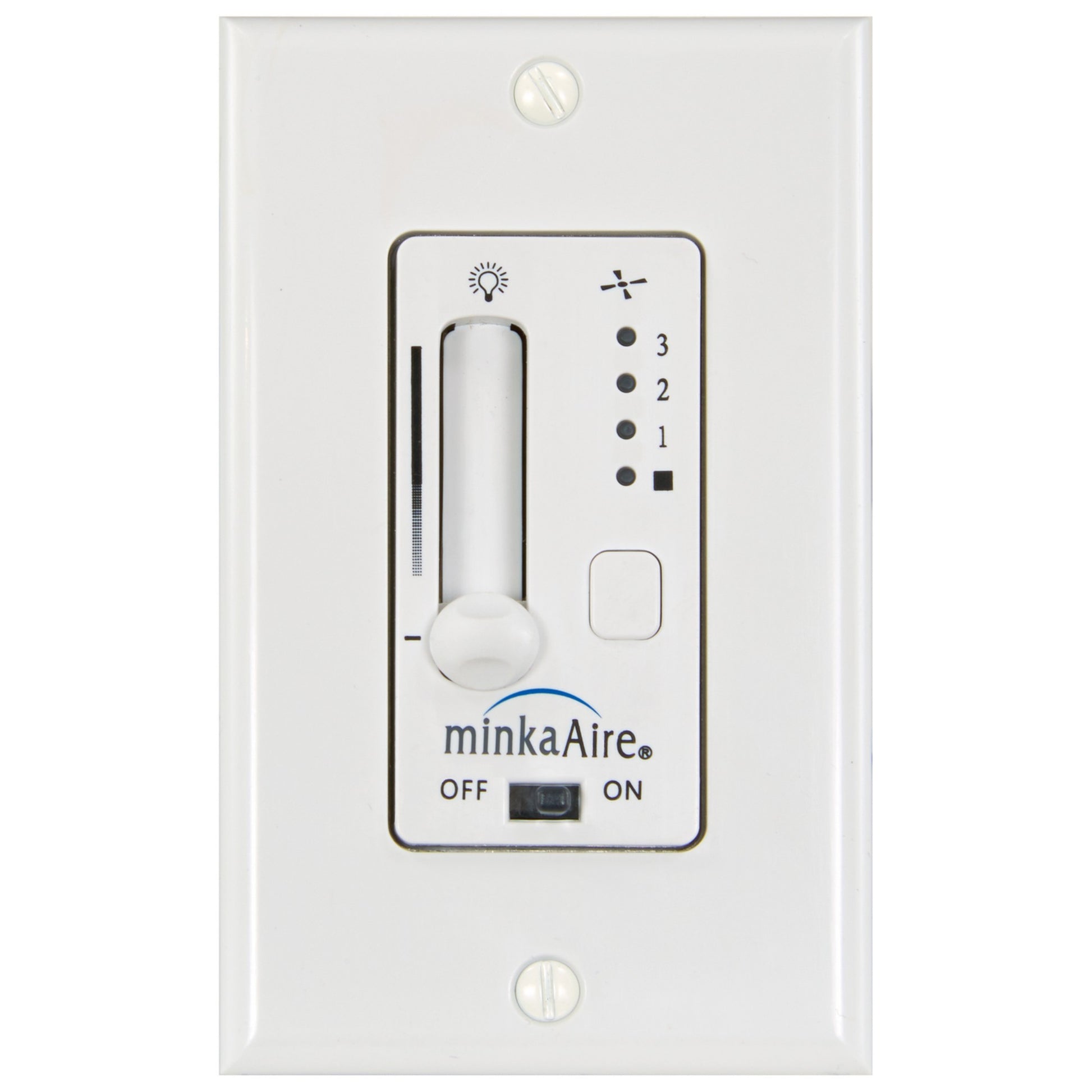 Minute 3-Speed DC Ceiling Fan and Full Range Light Dimmer Slide Control - Bees Lighting