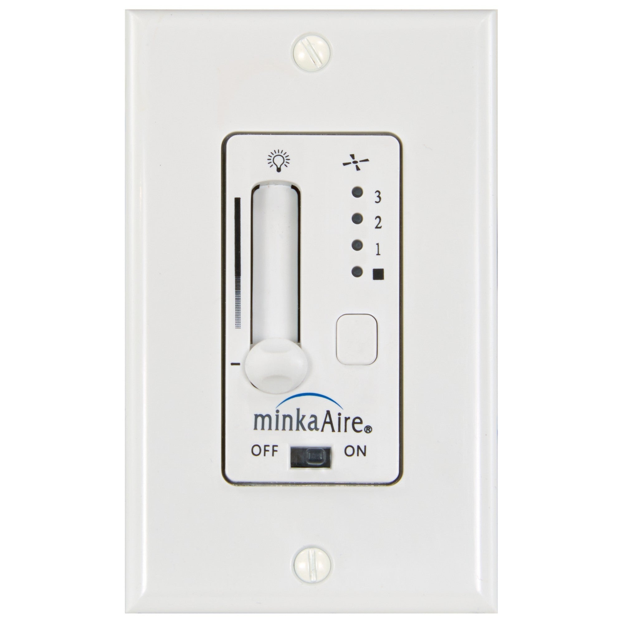 Minute 3-Speed DC Ceiling Fan and Full Range Light Dimmer Slide Control - Bees Lighting