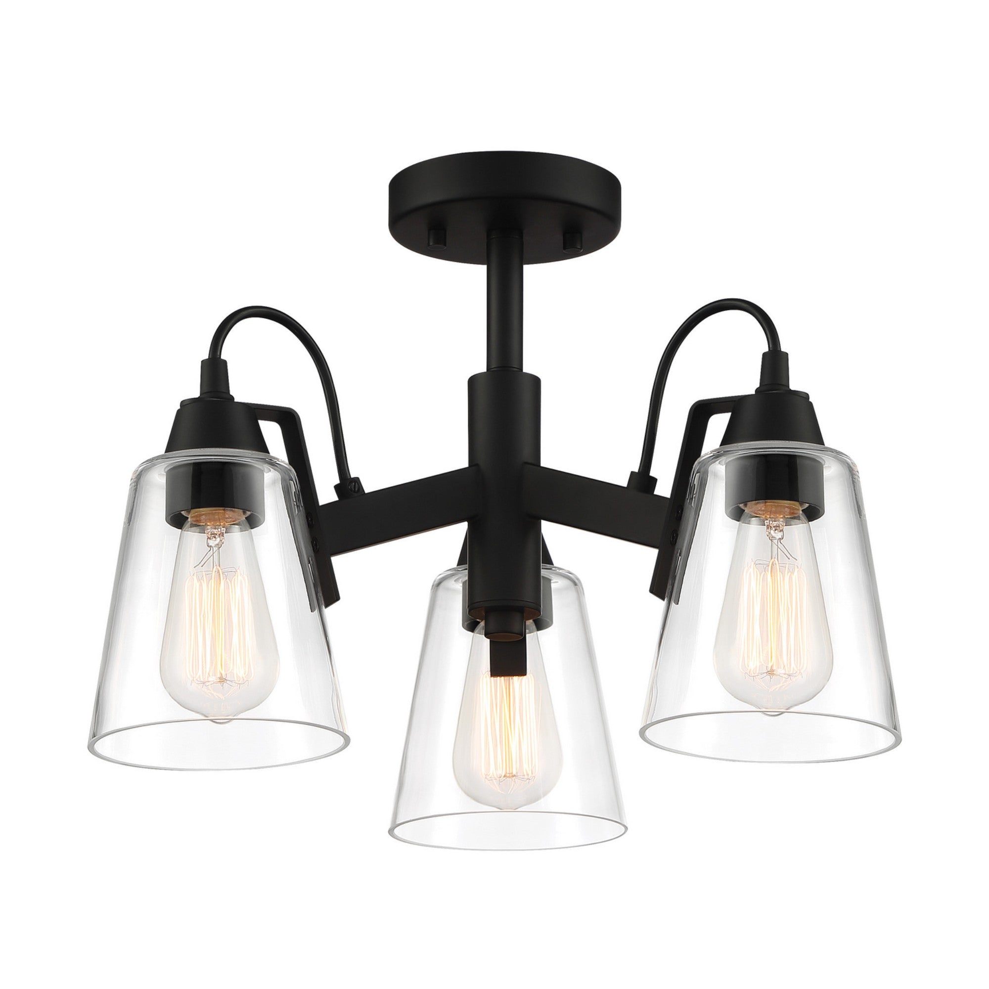Beckonridge 3 Lights Semi flush Mount Light - Bees Lighting