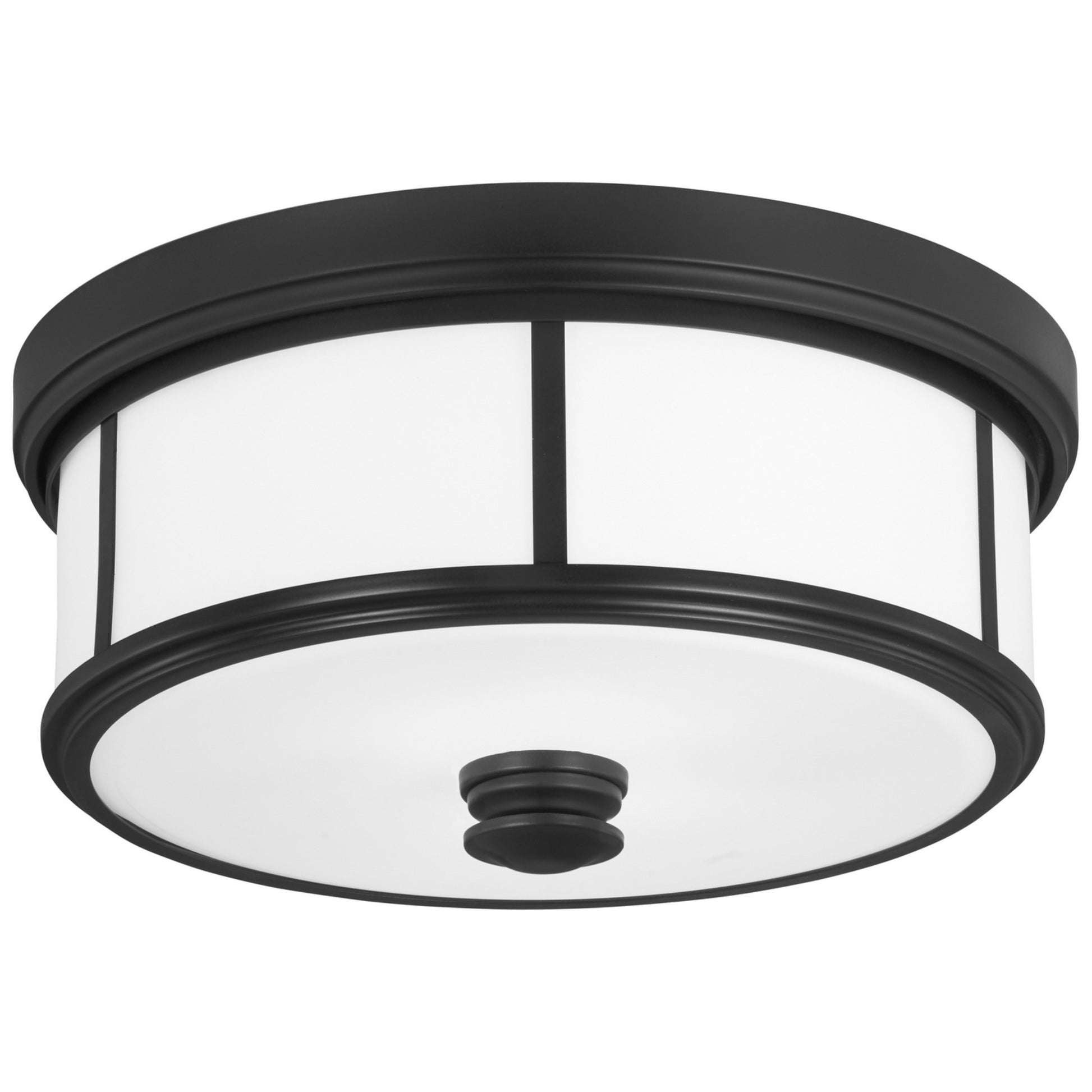 Harbour Point 14" 2-Light Flush Mount, Coal Finish - Bees Lighting