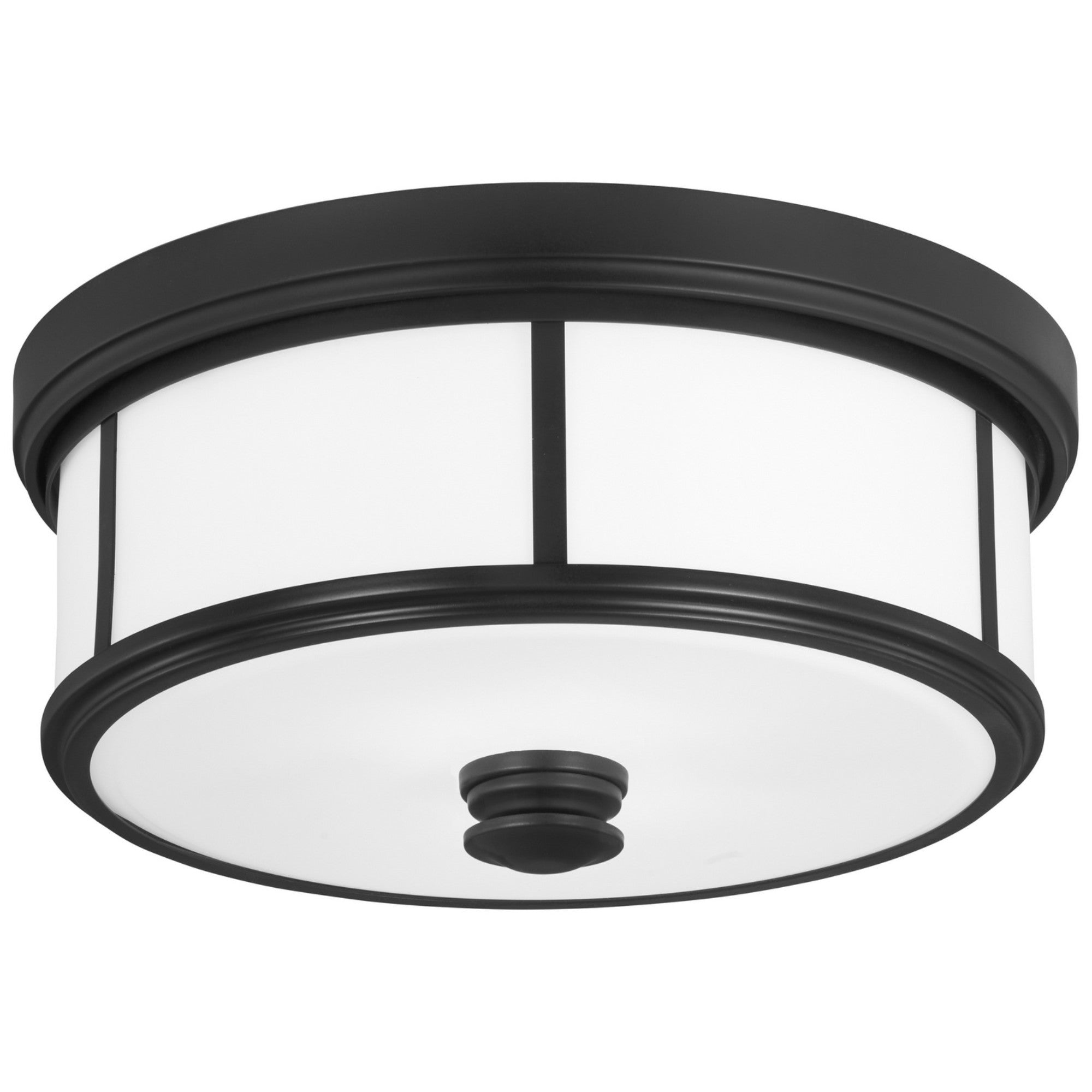 Harbour Point 14" 2-Light Flush Mount, Coal Finish - Bees Lighting