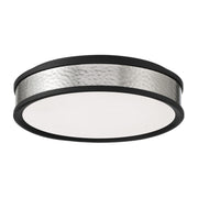 15" LED Flush Mount, Coal & Brushed Nickel Finish - Bees Lighting