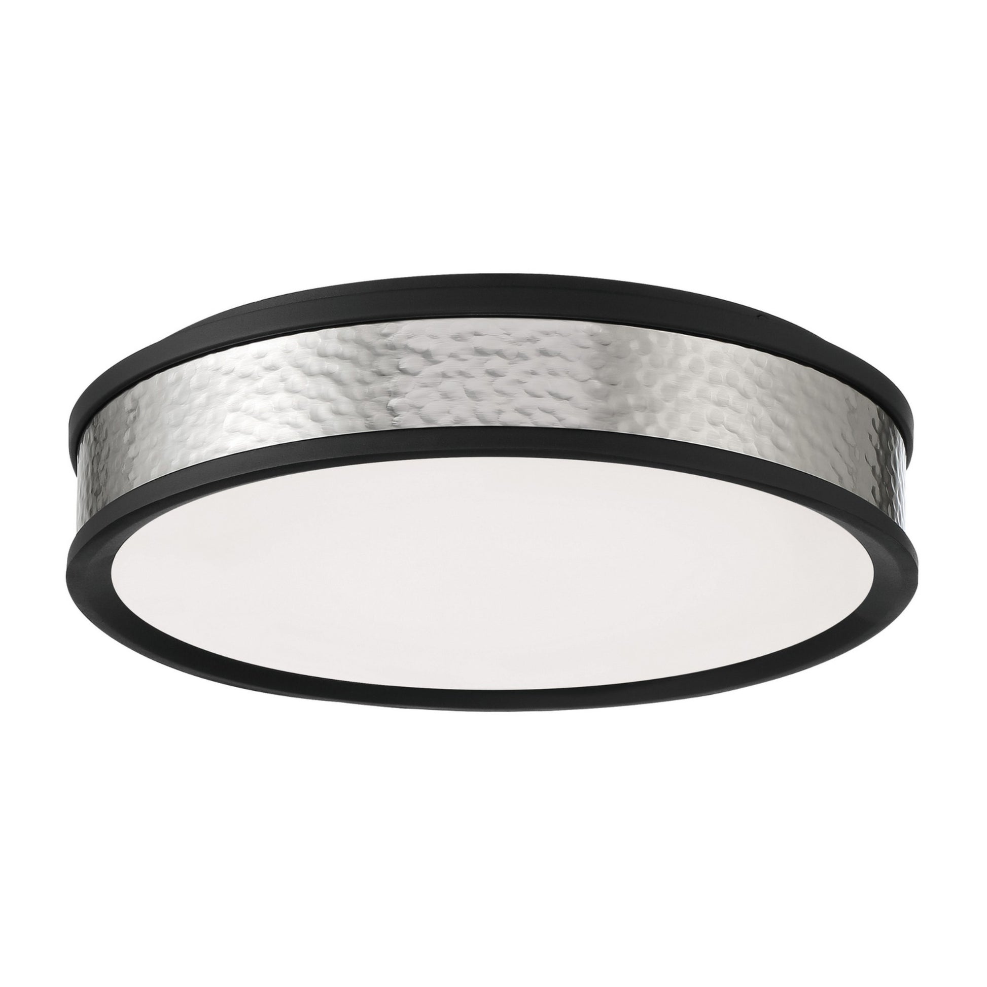 15" LED Flush Mount, Coal & Brushed Nickel Finish - Bees Lighting