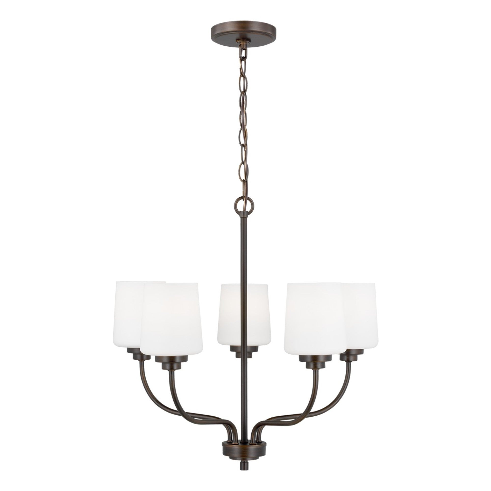 Windom 20" 5-Light Chandelier, Bronze Finish - Bees Lighting