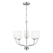 Windom 20" 5-Light Chandelier, Brushed Nickel Finish - Bees Lighting