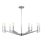 Vector 36" 9-Light Chandelier, Chrome Finish - Bees Lighting