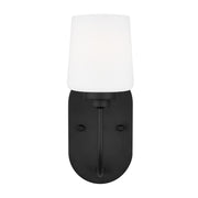 Windom 11" Bath Sconce, Midnight Black Finish - Bees Lighting