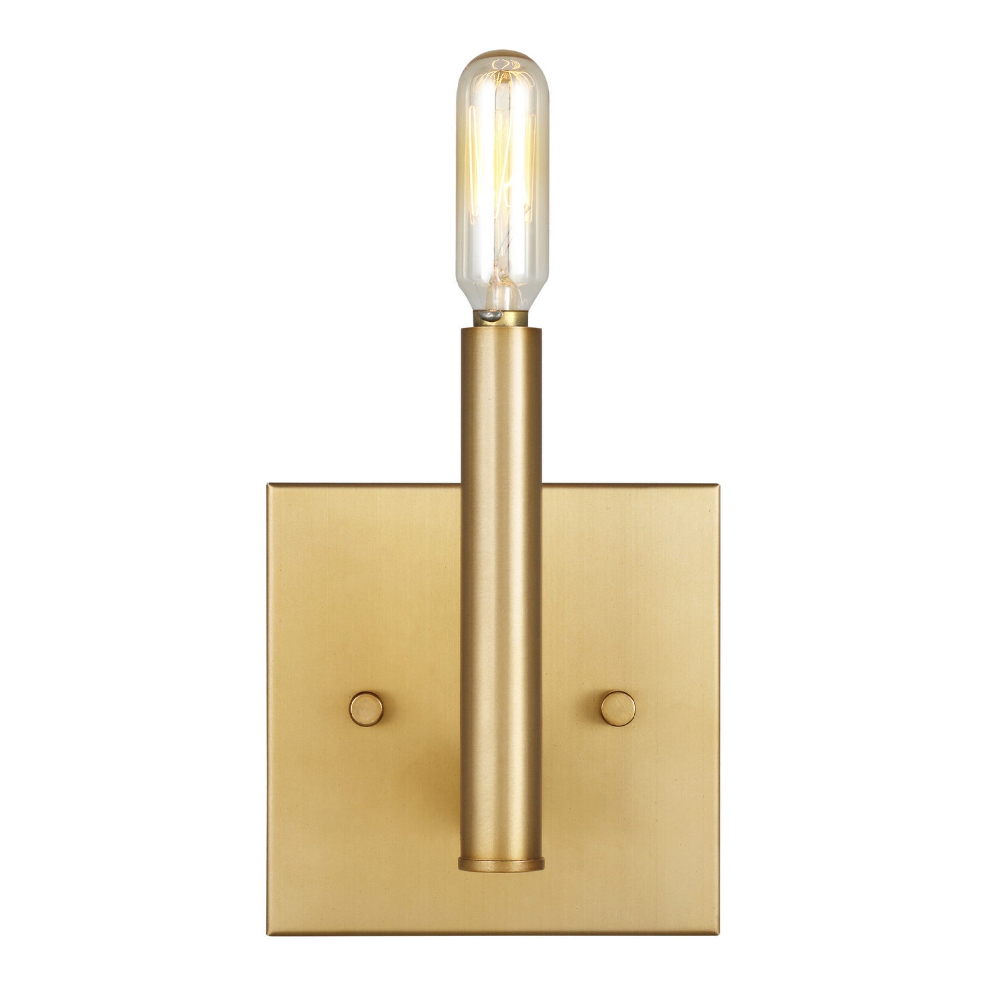 Vector 9" LED Wall Sconce, Satin Brass Finish - Bees Lighting